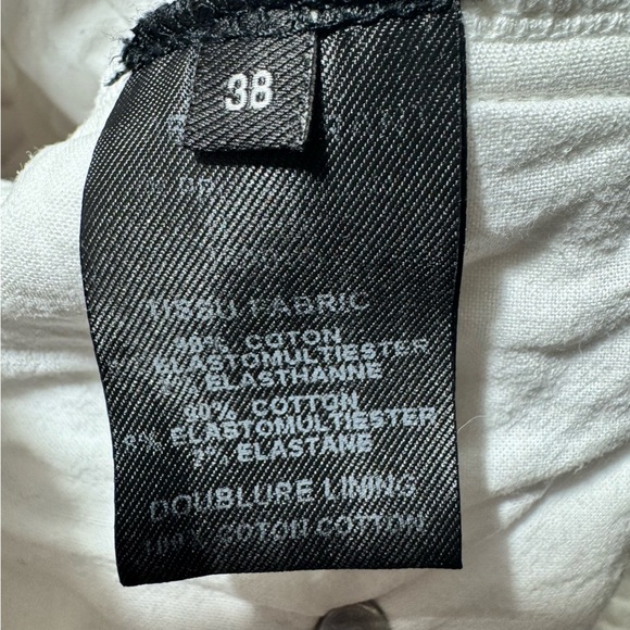 Isabel Marant Stretchy White High Waisted Napos Skinny Jeans Pants Size 38 - Picture 15 of 16